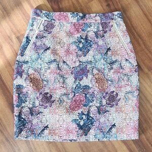 H&M Bright Floral Pencil Skirt